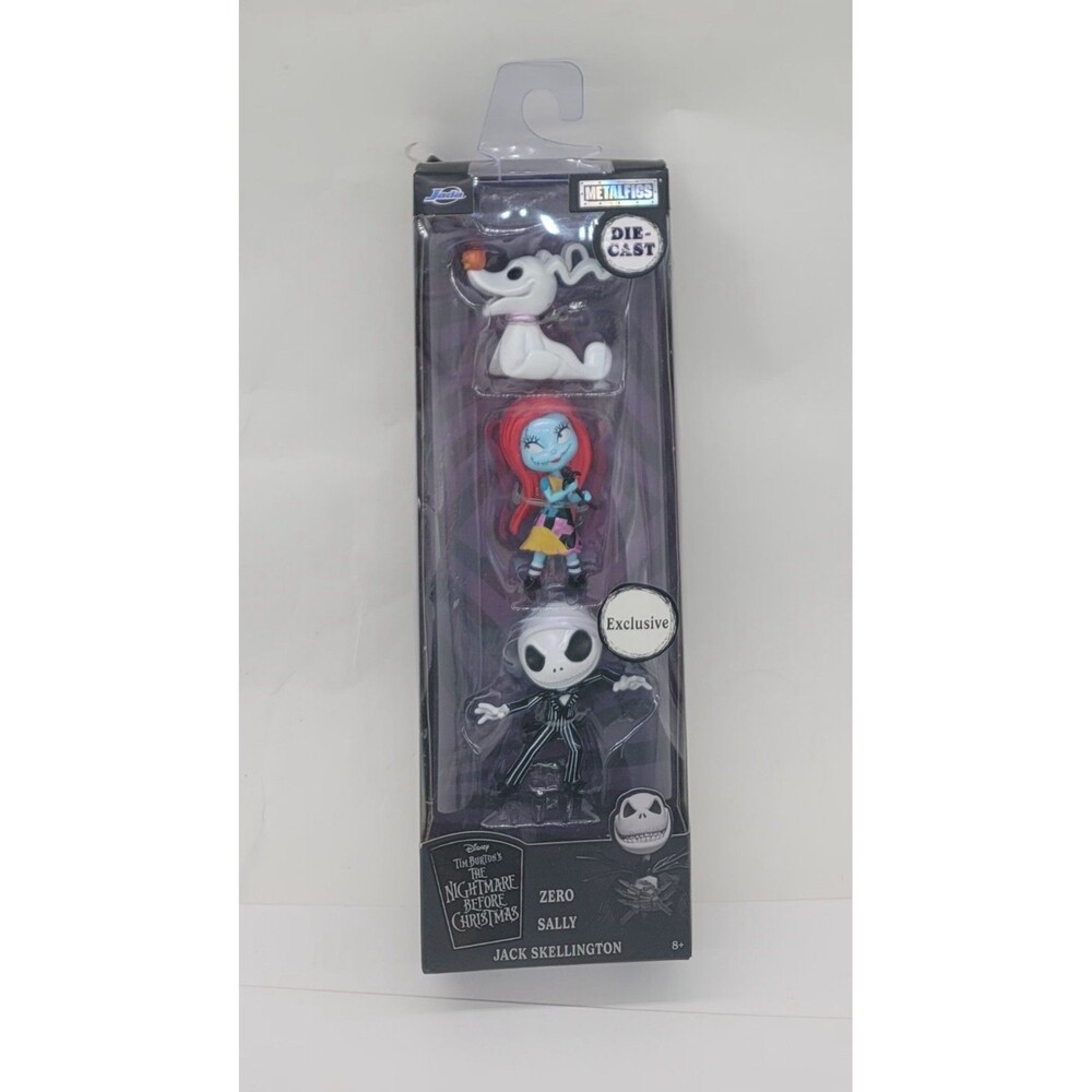 The Nightmare Before Christmas Jada Metalfigs:Jack Skellington, Sally & Zero